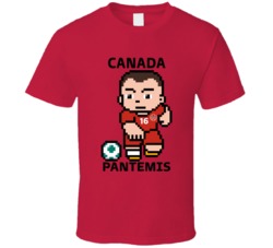 James Pantemis Canada World Cup 2022 Tecmo Player T Shirt