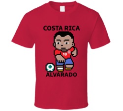 Esteban Alvarado Costa Rica World Cup 2022 Tecmo Player T Shirt