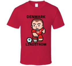 Jesper Lindstrom Denmark World Cup 2022 Tecmo Player T Shirt