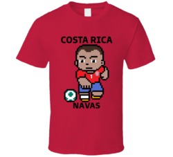 Keylor Navas Costa Rica World Cup 2022 Tecmo Player T Shirt