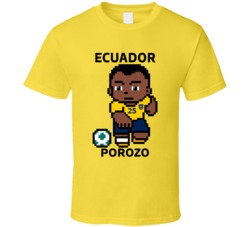 Jackson Porozo Ecuador World Cup 2022 Tecmo Player T Shirt