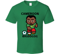 Christian Bassogog Cameroon World Cup 2022 Tecmo Player T Shirt
