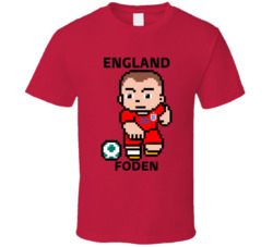 Phil Foden England World Cup 2022 Tecmo Player T Shirt