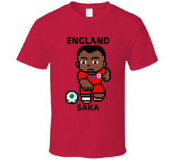 Bukayo Saka England World Cup 2022 Tecmo Player T Shirt