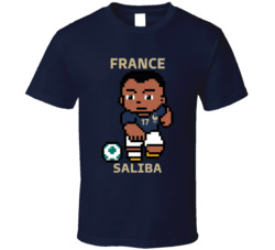 William Saliba France World Cup 2022 Tecmo Player T Shirt