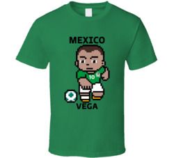 Alexis Vega Mexico World Cup 2022 Tecmo Player T Shirt