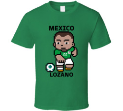 Hirving Lozano Mexico World Cup 2022 Tecmo Player T Shirt