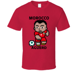 Nayef Aguerd Morocco World Cup 2022 Tecmo Player T Shirt