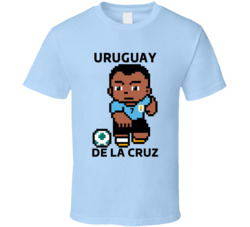 Nicolas De La Cruz Uruguay World Cup 2022 Tecmo Player T Shirt