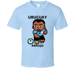 Ronald Araujo Uruguay World Cup 2022 Tecmo Player T Shirt