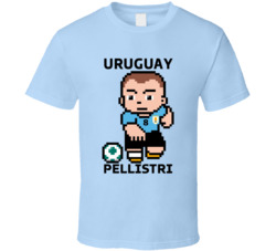 Facundo Pellistri Uruguay World Cup 2022 Tecmo Player T Shirt