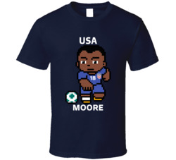 Shaq Moore Usa World Cup 2022 Tecmo Player T Shirt