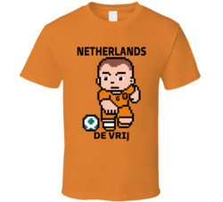 Stefan De Vrij Netherlands World Cup 2022 Tecmo Player T Shirt