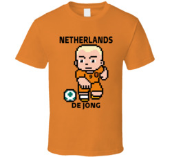 Luuk De Jong Netherlands World Cup 2022 Tecmo Player T Shirt