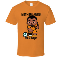Virgil Van Dijk Netherlands World Cup 2022 Tecmo Player T Shirt