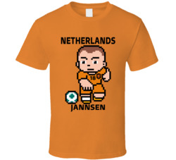 Vincent Janssen Netherlands World Cup 2022 Tecmo Player T Shirt