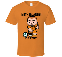 Matthijs De Ligt Netherlands World Cup 2022 Tecmo Player T Shirt