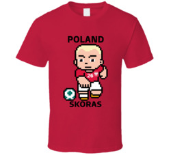 Michal Skoras Poland World Cup 2022 Tecmo Player T Shirt