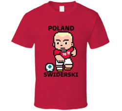 Karol Swiderski Poland World Cup 2022 Tecmo Player T Shirt