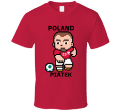 Krzysztof Piatek Poland World Cup 2022 Tecmo Player T Shirt