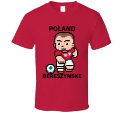 Bartosz Bereszynski Poland World Cup 2022 Tecmo Player T Shirt