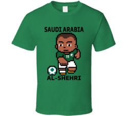 Saleh Al-shehri Saudi Arabia World Cup 2022 Tecmo Player T Shirt