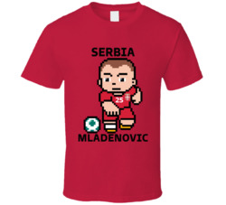 Filip Mladenovic Serbia World Cup 2022 Tecmo Player T Shirt