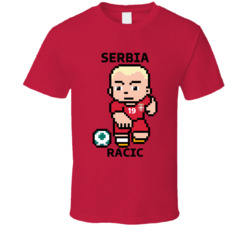 Uros Racic Serbia World Cup 2022 Tecmo Player T Shirt
