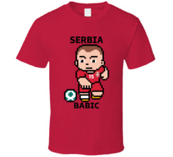 Srdan Babic Serbia World Cup 2022 Tecmo Player T Shirt