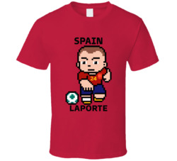 Aymeric Laporte Spain World Cup 2022 Tecmo Player T Shirt