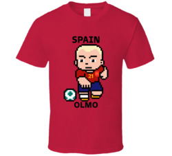 Dani Olmo Spain World Cup 2022 Tecmo Player T Shirt