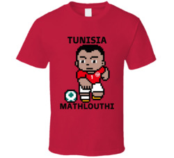 Aymen Mathlouthi Tunisia World Cup 2022 Tecmo Player T Shirt