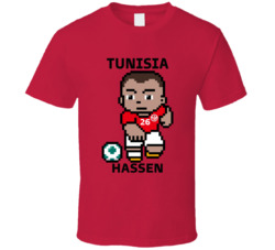 Mouez Hassen Tunisia World Cup 2022 Tecmo Player T Shirt