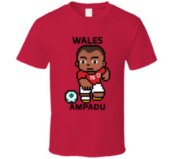 Ethan Ampadu Wales World Cup 2022 Tecmo Player T Shirt