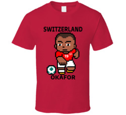 Noah Okafor Switzerland World Cup 2022 Tecmo Player T Shirt