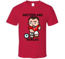 Ruben Vargas Switzerland World Cup 2022 Tecmo Player T Shirt