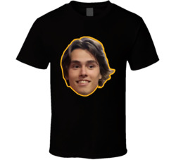 Frederic Brunet Boston Hockey Fan Big Head T Shirt