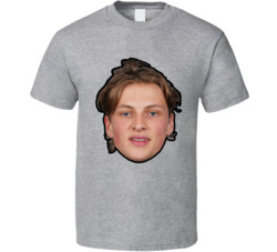 Angus Booth Los Angeles Hockey Fan Big Head T Shirt