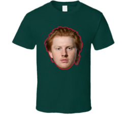 Michael Milne Minnesota Hockey Fan Big Head T Shirt
