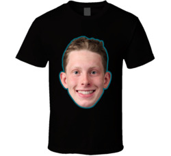 Michael Fisher San Jose Hockey Fan Big Head T Shirt