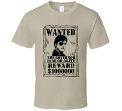 The Governor The Walking Dead Wanted Dead Or Alive T Shirt
