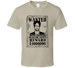 Boyd Crowder Justified Wanted Dead Or Alive T Shirt