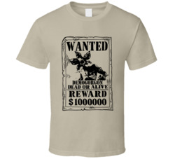 Demogorgon Stranger Things Wanted Dead Or Alive T Shirt