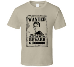 Sarah O'brien Downton Abbey Wanted Dead Or Alive T Shirt