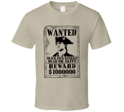 Black Jack Randall Outlander Wanted Dead Or Alive T Shirt