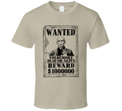 Voldemort Harry Potter Wanted Dead Or Alive T Shirt