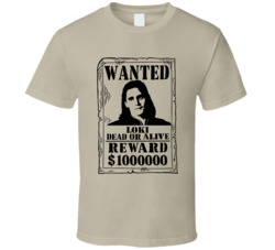 Loki Thor Love And Thunder Wanted Dead Or Alive T Shirt