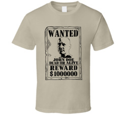 John Doe Seven Wanted Dead Or Alive T Shirt