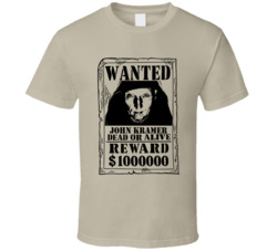 John Kramer Saw Wanted Dead Or Alive T Shirt