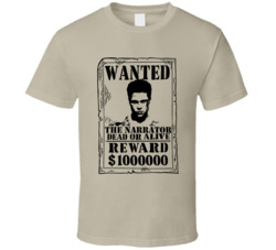 The Narrator Fight Club Wanted Dead Or Alive T Shirt